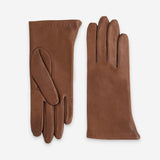 Gants cuir agneau-100% soie-21001SN Gants cuir femme prestige Glove Story Cork 6.5 