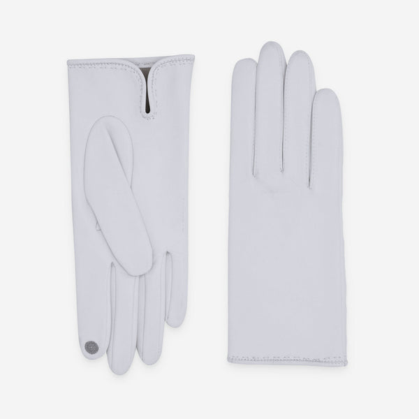 Gants cuir agneau-100% soie-21050ST Gant Glove Story Blanc 6.5 