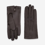 Gants cuir agneau-100% soie-21093SN Gants cuir femme prestige Glove Story Choco 6.5 