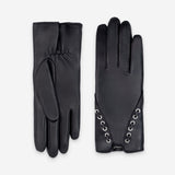 Gants cuir agneau-100% soie-21298SN Gants cuir femme prestige Glove Story Noir 6.5 