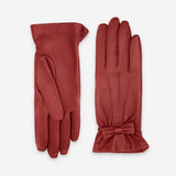 Gants cuir agneau-100% soie-21349SN Gants cuir femme prestige Glove Story Rouge 6 
