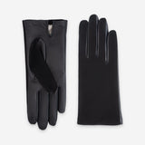 Gants cuir agneau-100% soie-21464SN Gant Glove Story Noir 6.5 