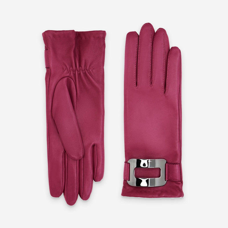 Gants cuir agneau-100% soie-21591SN Gloves & Mittens Glove Story Framboise 6.5 
