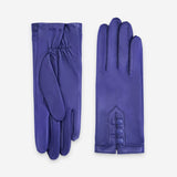 Gants cuir agneau-100% soie-21592SN Gants cuir femme prestige Glove Story Royal Blue 6.5 