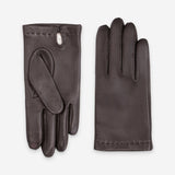 Gants cuir agneau-100% soie-22030SN Gant Glove Story Brun 7.5 