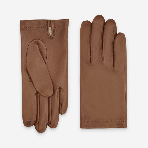 Gants cuir agneau-100% soie-22030ST Gants cuir homme prestige Glove Story Cork 7.5 