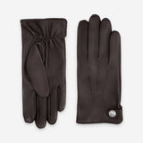 Gants cuir agneau-100% soie-22050ST Gant Glove Story Brun 7.5 