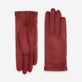 Gants cuir agneau-100% soie-61034SN Gant Glove Story Rouge 6.5 
