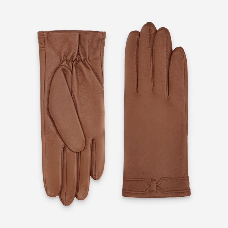 Gants cuir agneau-100% soie-61034SN Gants cuir standard femme Glove Story Cork 6.5 