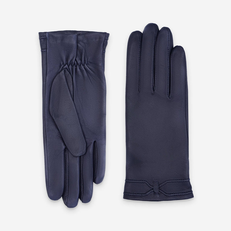 Gants cuir agneau-100% soie-61034SN Gants cuir standard femme Glove Story Deep Blue 6.5 