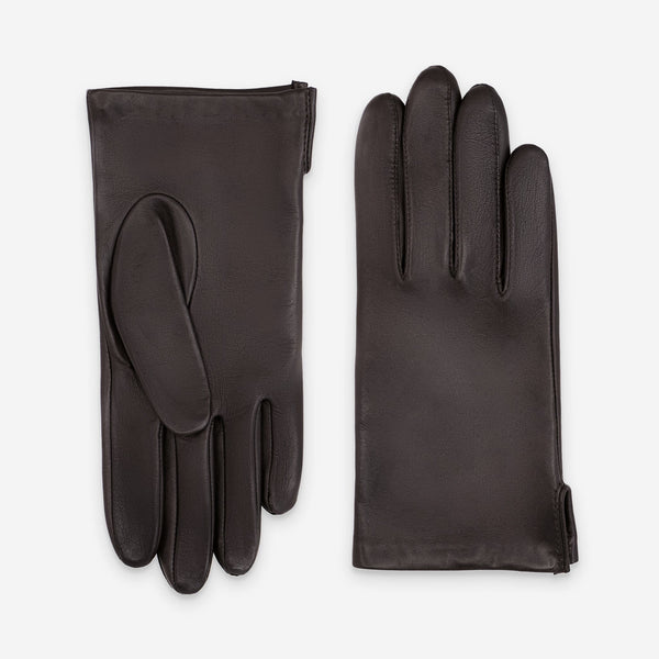 Gants cuir agneau-100% soie-62007SN Gants cuir standard homme Glove Story Brun 7.5 