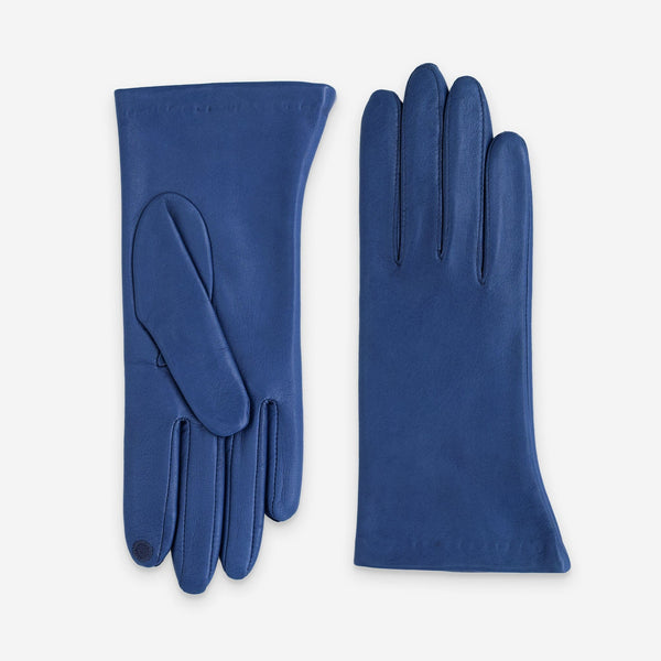 Gants cuir agneau-100% soie-Tactile-21001ST Gant Glove Story Blue Peony 6.5 