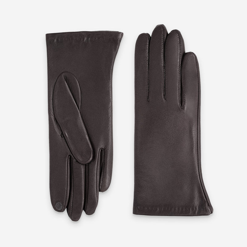 Gants cuir agneau-100% soie-Tactile-21001ST Gant Glove Story Choco 6.5 