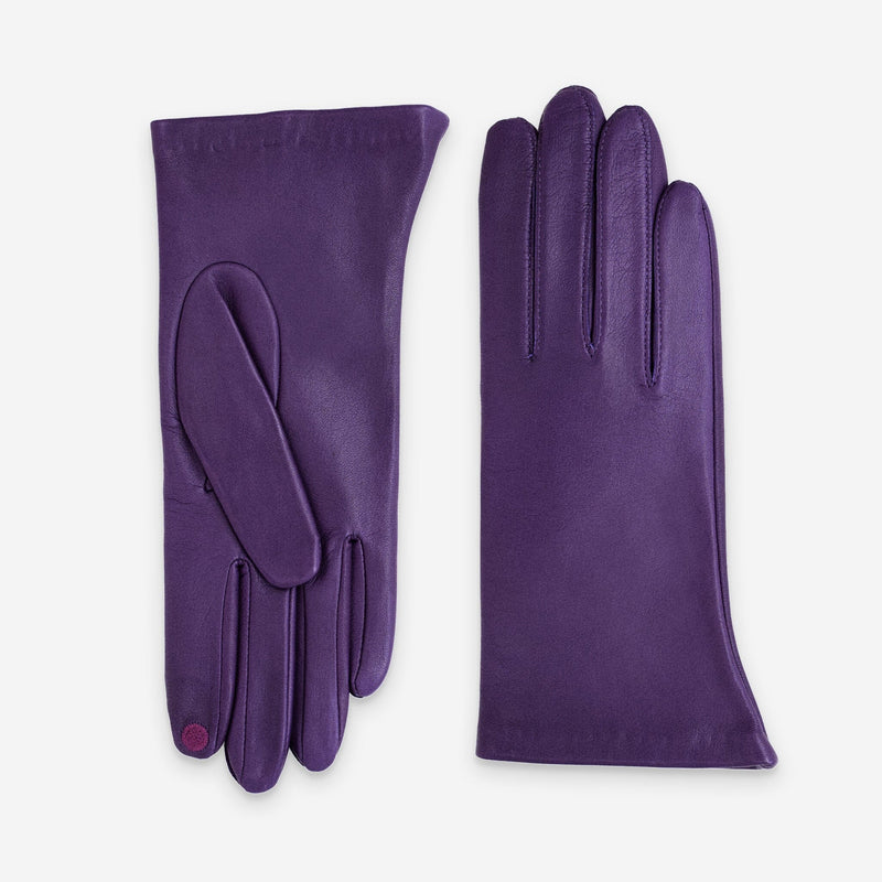 Gants cuir agneau-100% soie-Tactile-21001ST Gant Glove Story Violet 6.5 
