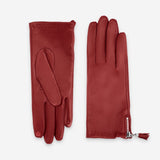 Gants cuir agneau-100% soie-Tactile-21476SN Gants cuir femme prestige Glove Story Rouge 6.5 