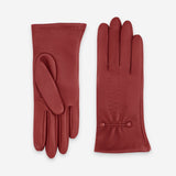 Gants cuir agneau-100% soie-Tactile-21481SN Gants cuir femme prestige Glove Story Rouge 6.5 