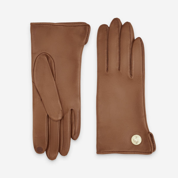 Gants cuir agneau-100% soie-Tactile-21524SN Gants cuir femme prestige Glove Story Cork 6.5 