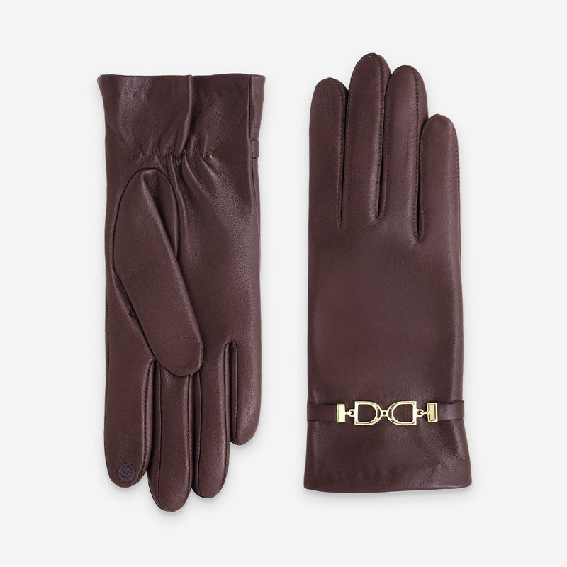 Gants cuir agneau-100% soie-Tactile-21554SN Gants cuir femme prestige Glove Story Tan 6.5 