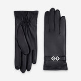 Gants cuir agneau-100% Soie-Tactile-21574SN Gant cuir femme prestige Glove Story Noir 6.5 