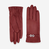 Gants cuir agneau-100% Soie-Tactile-21574SN Gant cuir femme prestige Glove Story Rouge 6.5 