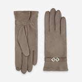 Gants cuir agneau-100% Soie-Tactile-21574SN Gant cuir femme prestige Glove Story Stone 6.5 