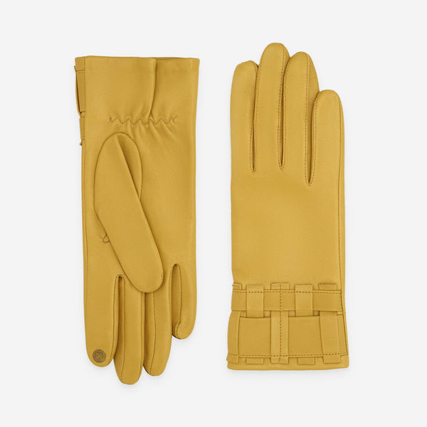 Gants cuir agneau-100% soie-Tactile-21594SN Gants cuir femme prestige Glove Story Corn 6.5 