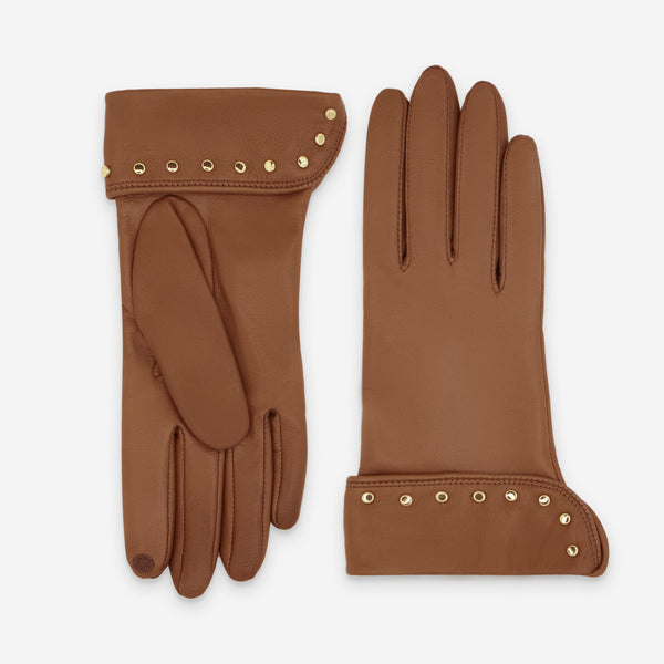 Gants cuir agneau-100% soie-Tactile-21601SN Gants cuir femme prestige Glove Story Cork 6.5 