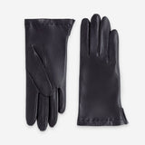 Gants cuir agneau-non doublé-21520NF Gants cuir femme prestige Glove Story Noir 6.5 