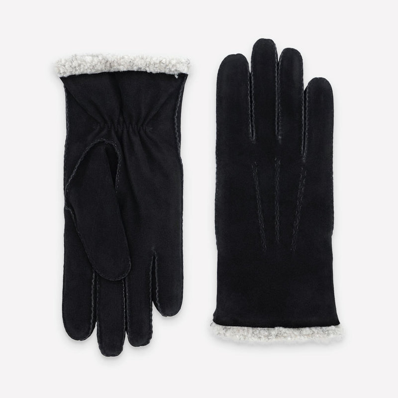 Gants cuir agneau suédé-100% polyester-72093BE Gants cuir sport homme Glove Story Noir S 