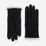 Gants cuir agneau suédé-100% polyester-72093BE Gants Glove Story Noir S 