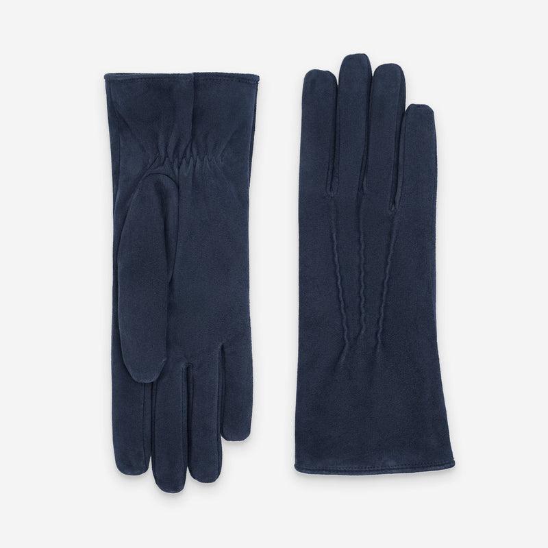 Gants cuir agneau suédé-100% polyester (boa)-71094BA Gants Glove Story Deep Blue S 