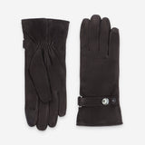 Gants cuir agneau suédé-100% polyester (boa)-Tactile-71095BA Gants cuir sport femme Glove Story Choco S 