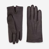Gants cuir cerf-100% cachemire-21546CA Gants cuir femme prestige Glove Story Choco 6.5 