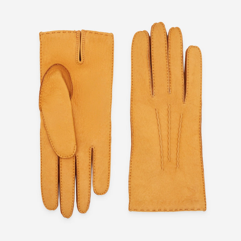 Gants cuir cerf-100% cachemire-21546CA Gants cuir femme prestige Glove Story Mangue 6.5 