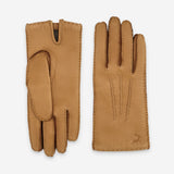 Gants cuir cerf-100% cachemire-21546CA Gants cuir femme prestige Glove Story Sable 6.5 