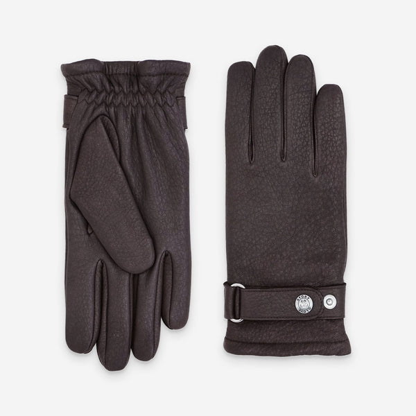Gants cuir cerf-100% laine-22046TR Gant Glove Story Choco 7.5 