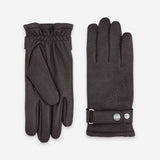 Gants cuir cerf-100% laine-22046TR Gants cuir homme prestige Glove Story Choco 7.5 