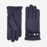 Gants cuir cerf-100% laine-22046TR Gants cuir homme prestige Glove Story Deep Blue 7.5 