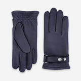 Gants cuir cerf-100% laine-22046TR Gants cuir homme prestige Glove Story Deep Blue 8 