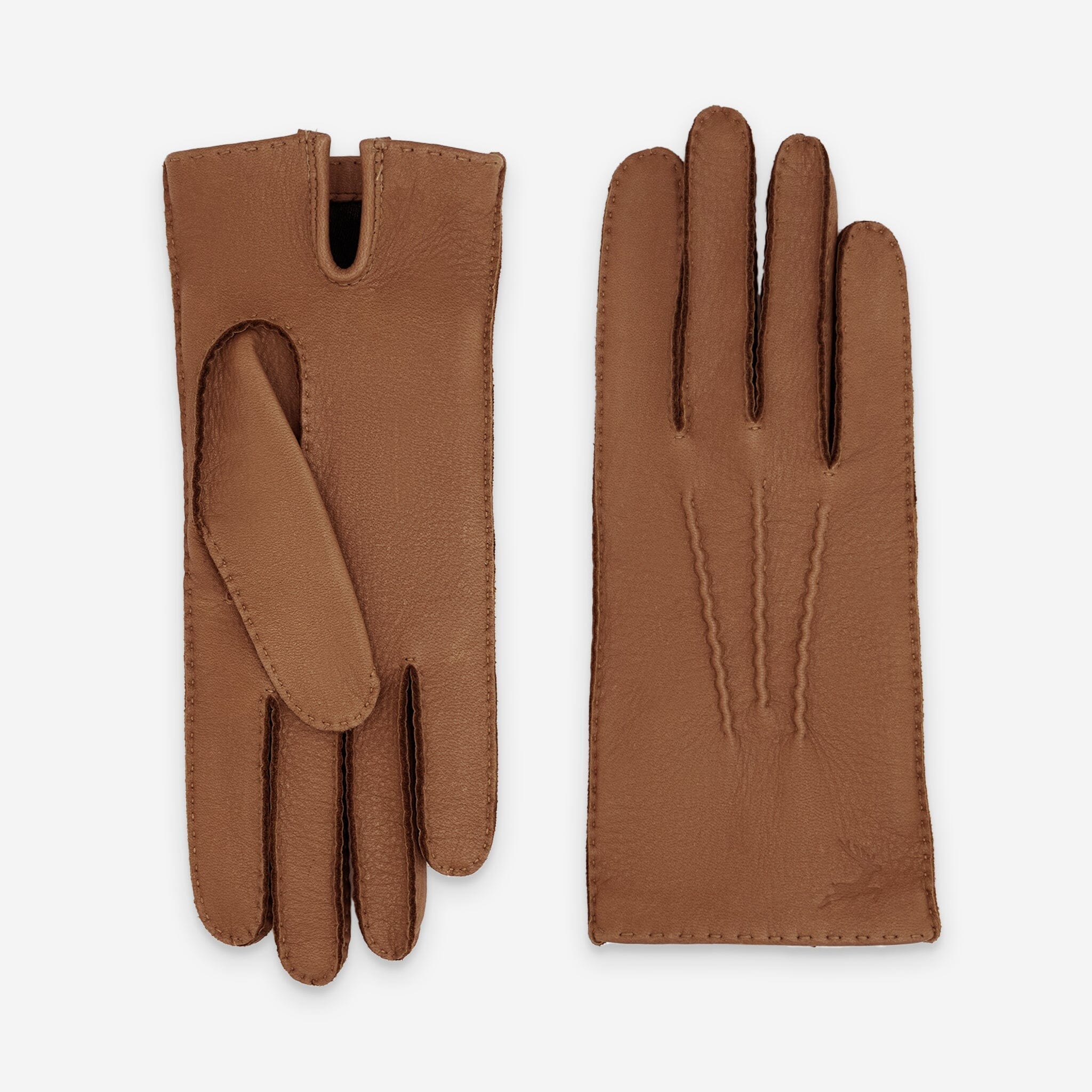 Gants cuir cerf-non doublé-21518NF Gants cuir femme prestige Glove Story Cork 6.5 