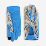 Gants cuir vélo/e-trottinette femme-Tactile-60012L Glove Story SKY BLUE S 