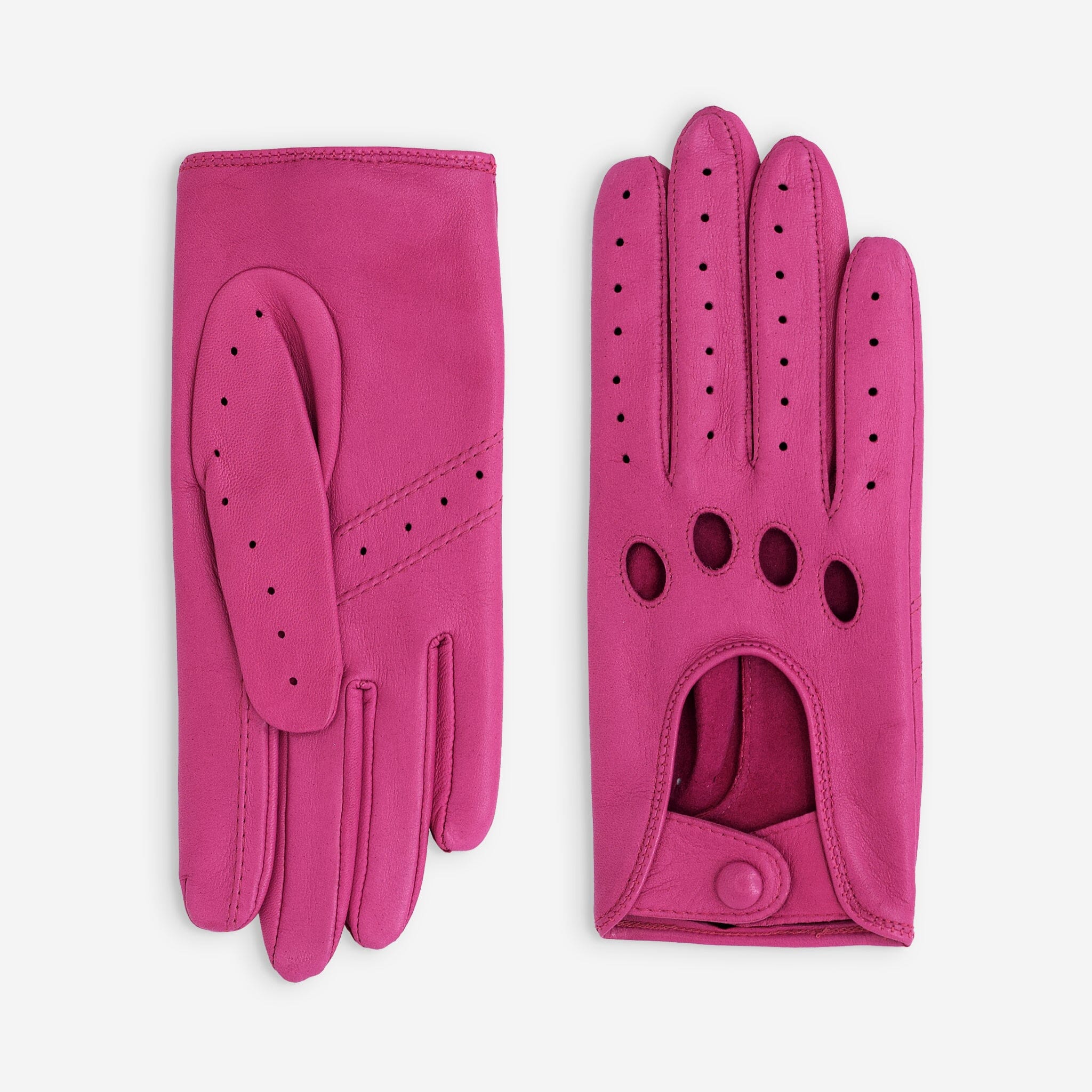 Gants de conduite cuir agneau-non doublé-21090NF Gant Glove Story Fuchsia 6.5 