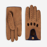 Gants de conduite cuir cerf-non doublé-22115NF Gant Glove Story Cork/Deep Blue 8 