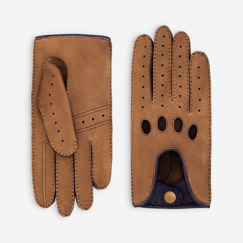 Gants de conduite cuir cerf-non doublé-22115NF Gant Glove Story Cork/Deep Blue 8 