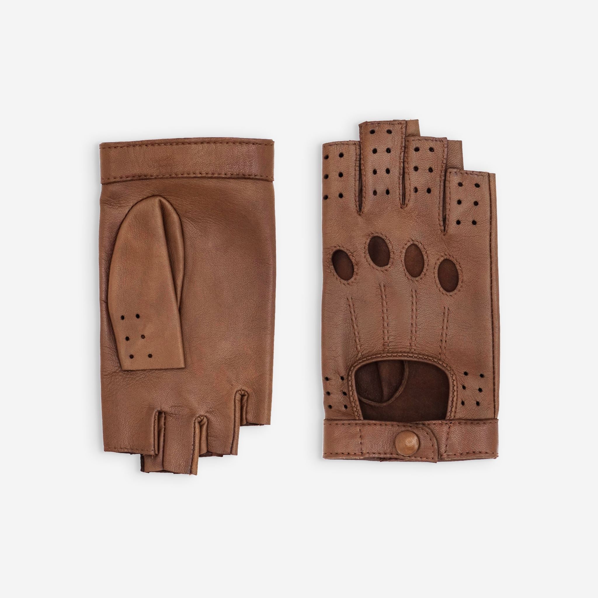 Gants de conduite, mitaines-cuir agneau-3 baguettes-21571NF Gants de conduite femme Glove Story Cork 6.5 