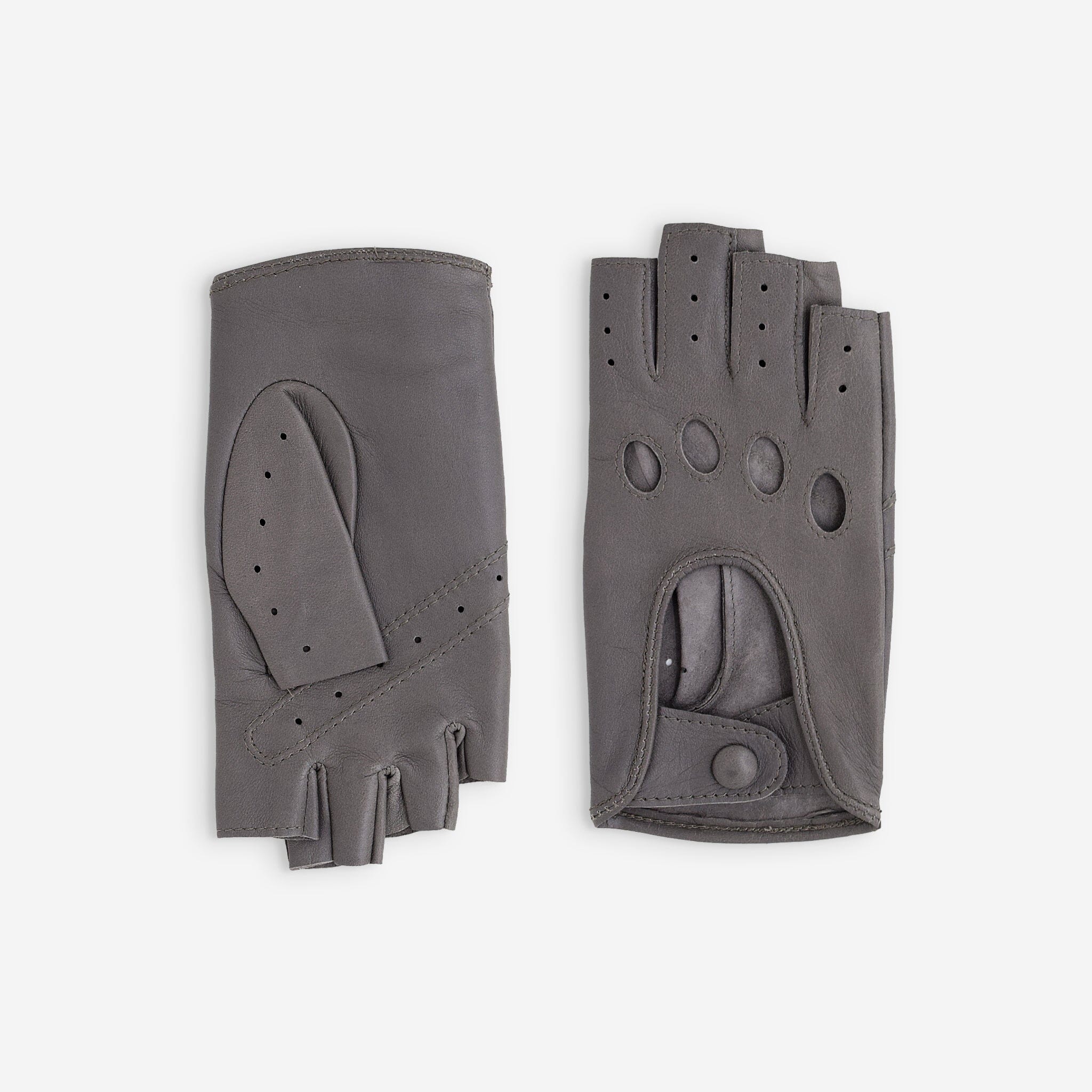 Gants de conduite, mitaines-cuir agneau-non doublé-21125NF Gant Glove Story Gris Clair 6.5 