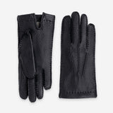 Gants Femme Pecari-doublure 100% cachemire-21202CA Gants cuir femme prestige Glove Story Noir 6.5 