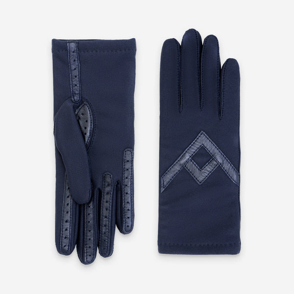 Gants flexicuir-agneau-spandex-100% laine-11063CA Gant Glove Story Deep Blue TU 