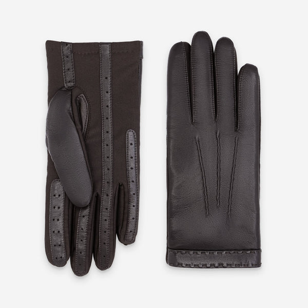 Gants flexicuir-agneau-spandex-100% laine-12002TR Gants taille unique homme Glove Story Choco M 