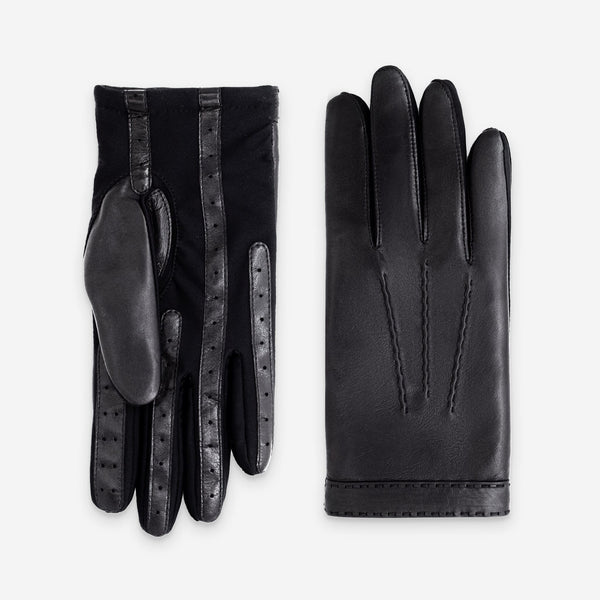 Gants flexicuir-agneau-spandex-100% laine-12002TR Gants taille unique homme Glove Story Noir M 